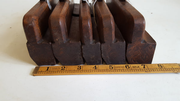 Bundle of 5 Moseley Late Mutter Hollows & Rounds Moulding Planes 39942