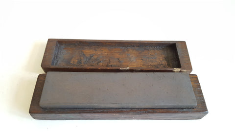 8" x 2" Vintage Combination Sharpening Stone in Wooden Box 40258