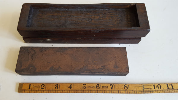 8" x 2" Vintage Combination Sharpening Stone in Wooden Box 40258