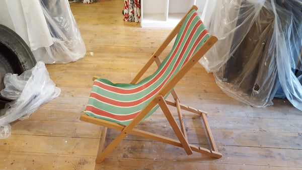 Vintage Hatherly Canvas Deck Chair 40320