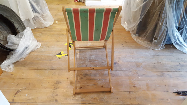 Vintage Hatherly Canvas Deck Chair 40320