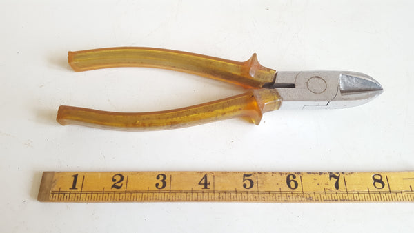 8" Vintage Wire Cutting Pliers w Plastic Handles 40415