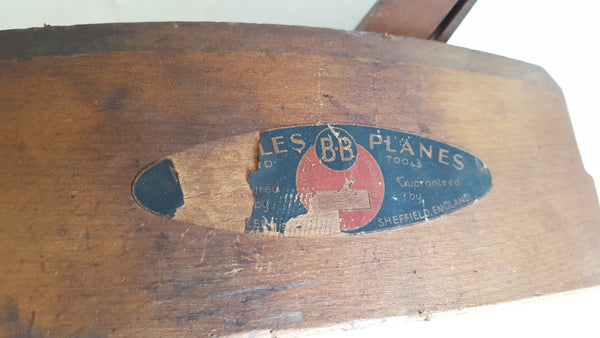 7 7/8" Vintage Marples BB Wooden Coffin Plane w Decal 40528