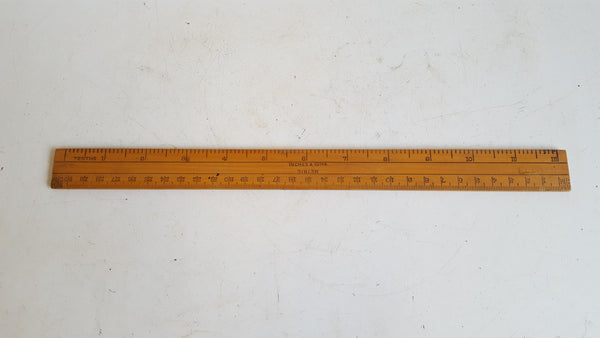 12" Inches & 12ths Wooden Rule 40542