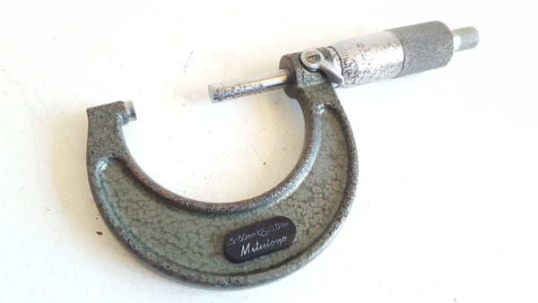 Vintage Mitutoyo 25 - 50mm Micrometer in Case 40599