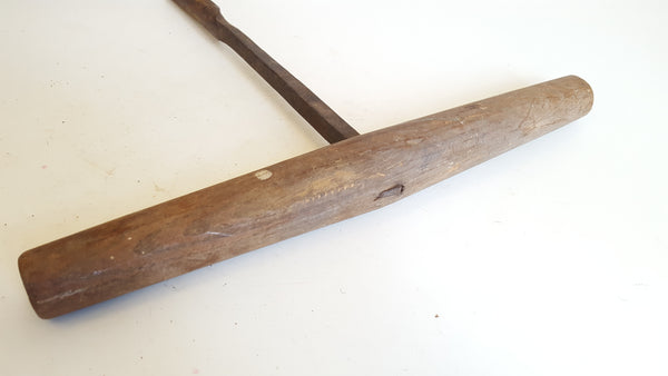 14" x 1 1/8" Vintage Coopers Shell Auger Bit w Wooden Handle 40641