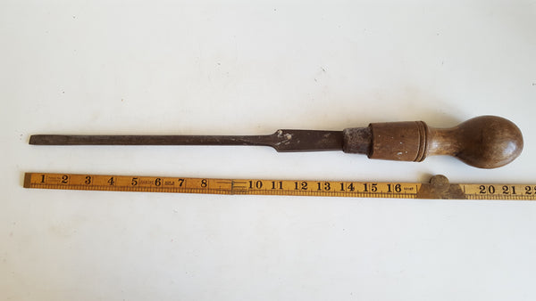 21" Vintage C H Clay Cabinet Makers Screwdriver w 3/8" Edge 40699