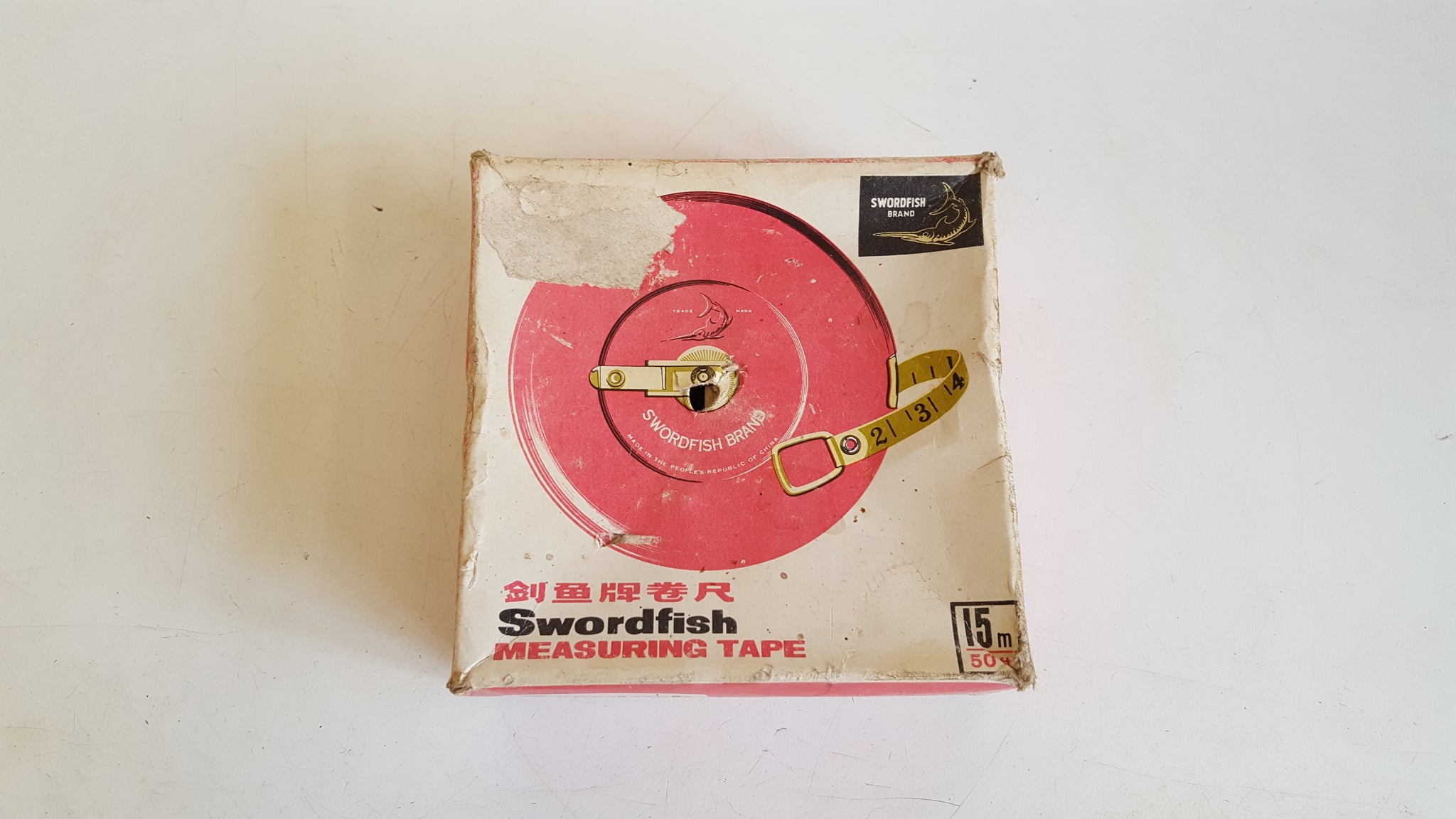 Vintage, Circa 1950's Cloth Tape Measure, 'Swordfish Brand' in