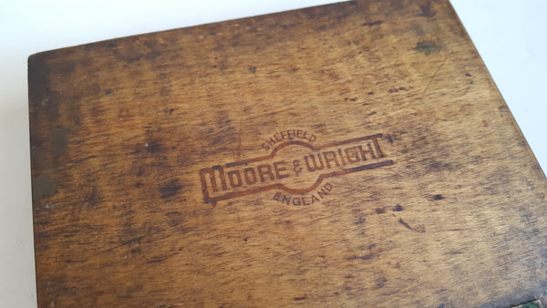 Vintage Moore & Wright Depth Gauge in Wooden Box 40849