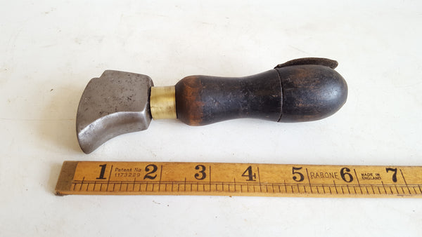 6" Vintage Cobblers Glazing Iron w Large Head 40916