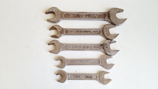 Bundle of 5 King Dick Spanners 7/8" AF - 7/16" AF 41016