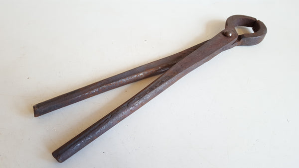 Small 12 1/2" Vintage Blacksmith Pincers / Tongs 40970