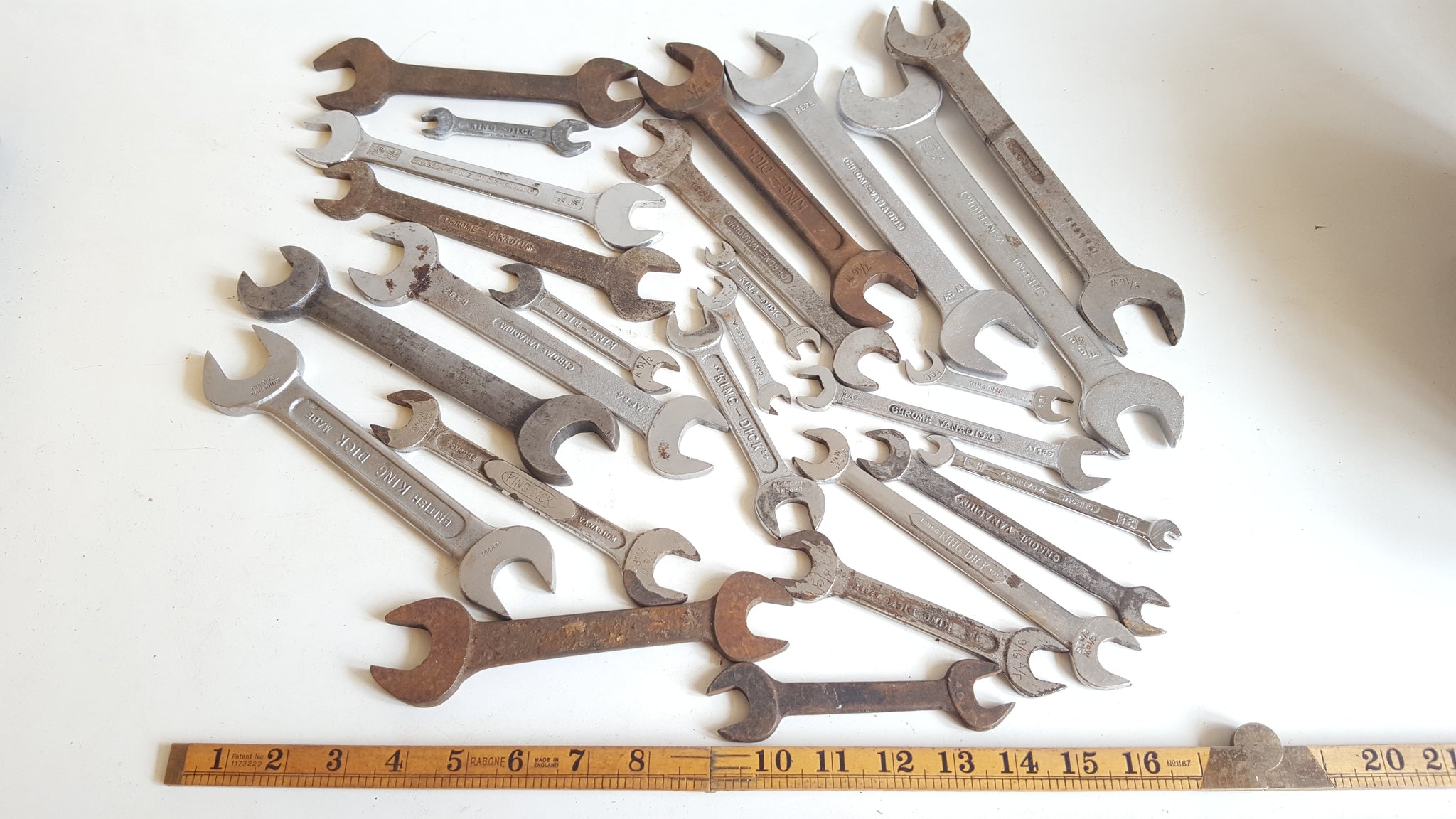 Mixed Job Lot of King Dick Spanners c 5.5mm - 9/16" 41119