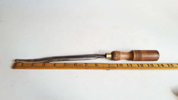8" Vintage Stubs Engineers Scraper w Wooden Handle 41374