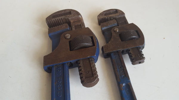 Pair of Record Stilson Pipe Wrenches No 14 & No 10 41471