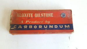 Aloxite Carborundum Oilstone in Box 41701