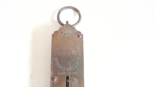 Small Brass Salter No 2 Pocket Scale 41608