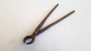 Small 8 3/4" Vintage Blacksmith Pincers 41713
