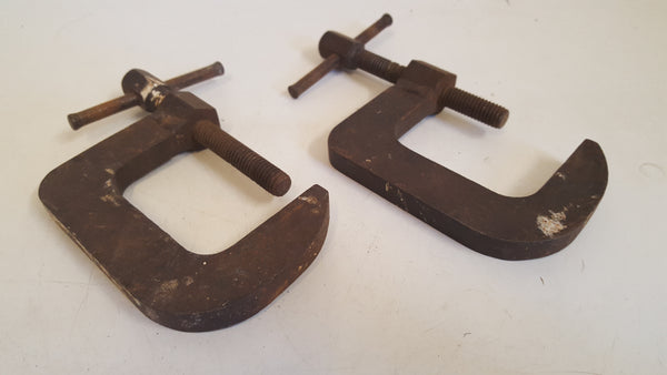 Pair of 3" Vintage G Clamps / Cramps 42020