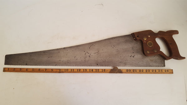 26" Vintage Disston Panel Saw w 8 TPI in Canvas Case 41165