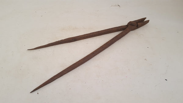 18" Vintage Blacksmith Tongs 42866