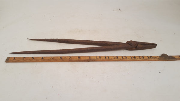 18" Vintage Blacksmith Tongs 42866