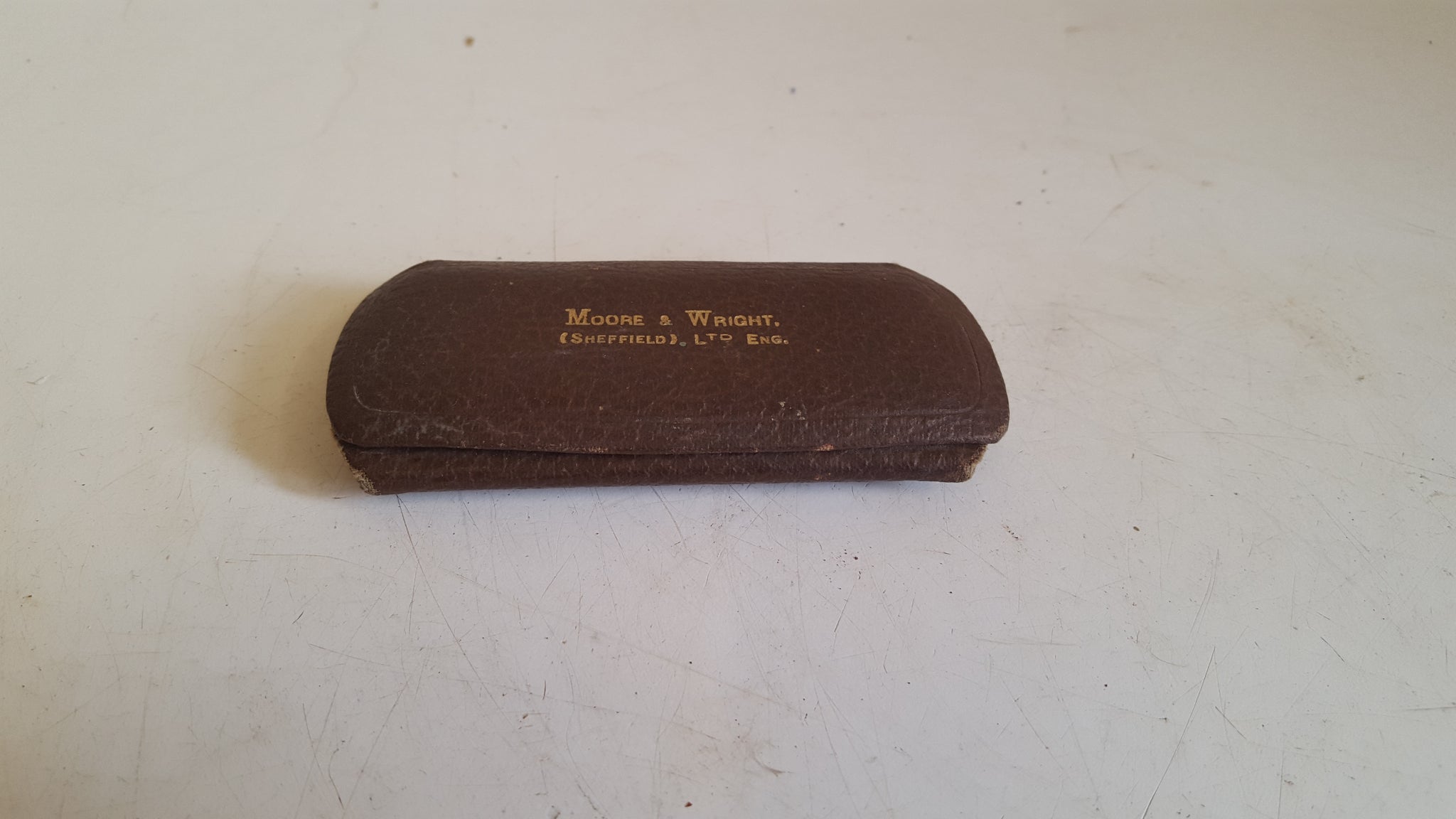Small Vintage Moore & Wright No 933 Micrometer in Case 43110