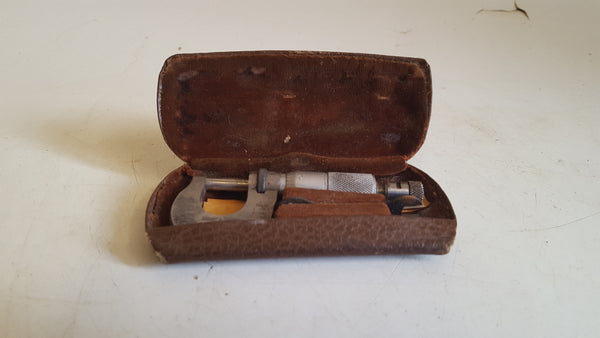 Small Vintage Moore & Wright No 933 Micrometer in Case 43110