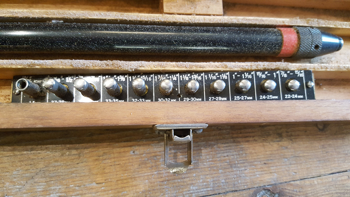 Large Almost Complete Vintage Baty Bore Gauge in Wooden Box 40547 The